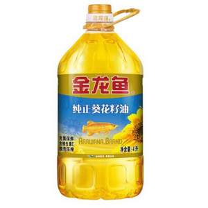 金龙鱼 食用油 纯正葵花籽油 4L +凑单品