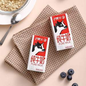 40年供港品質，晨光 全脂純牛奶200ml*12盒*2箱