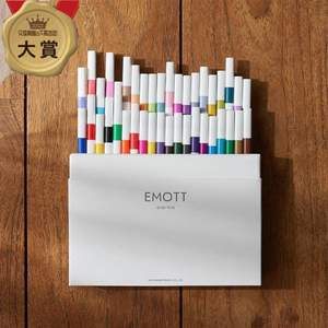 日本文具大赏特等奖，uni 三菱 EMOTT 防水速干彩色笔 10色