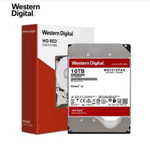 Western Digital 西部数据 红盘 WD101EFAX 网络存储NAS硬盘 10TB