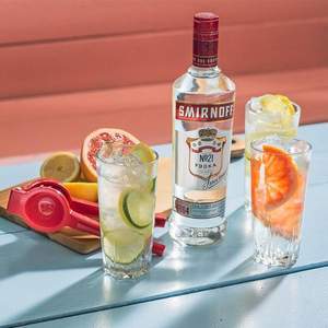 88VIP會員，Smirnoff 斯米諾 紅牌伏特加700mL*2瓶