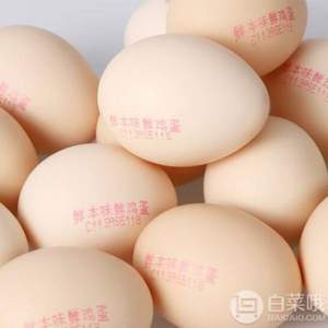 圣迪乐村 鲜本味 德国罗曼白羽鸡蛋 30枚 1.35kg 