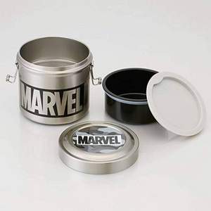 SKATER 斯凯达 MARVEL漫威logo双层不锈钢保温饭盒 1050ml