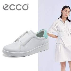 2020新款，ECCO 爱步 Soft 4 柔酷4号 女士真皮一脚蹬休闲鞋 856713