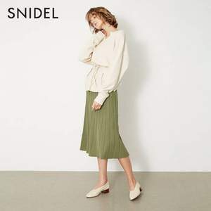 Snidel 高腰针织喇叭半身裙 SWNS193322 3色