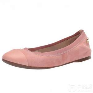 Cole Haan 可汗 Elbridge 女士磨砂真皮芭蕾平底鞋