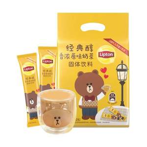 Lipton 立顿 经典醇香原味奶茶 40条 700g+赠 限量款line多功能杯盖