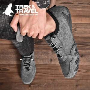 德国轻奢品牌，Trek & Travel 德国飞鹰 2020年夏季男士真皮休闲鞋