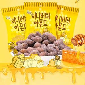 韩国进口 汤姆农场 蜂蜜黄油巴旦木杏仁干 10克*15袋