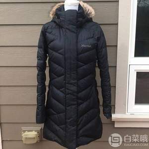 <span>4折码全，</span>Marmot 土拨鼠 Strollbridge 女士700蓬中长款毛领羽绒服78770    $120.01