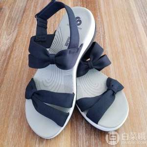 限US 5码，Clarks 其乐 Arla Mae 女士舒适厚底休闲凉鞋  