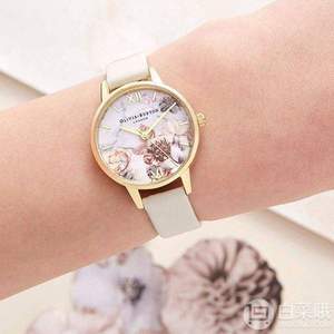 Olivia Burton Florals 大理石花卉浮雕 女士时装腕表OB16CS15