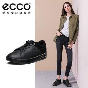 限37/38码，ECCO 爱步 Corksphere 酷型 女士系带休闲鞋