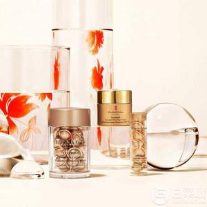 Elizabeth Arden 伊丽莎白雅顿 维C神经酰胺美白精华胶囊30粒+金致修护日霜15g+金胶7粒