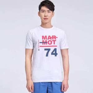 2020年夏款，Marmot 土拨鼠 男士圆领印花棉质短袖T恤H43429 三色