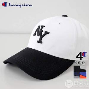 国际免邮月，Champion 冠军牌 字母Logo弯檐棒球帽181-0168