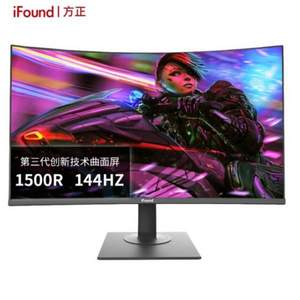 iFound 方正 FD2480FW 23.6英寸VA顯示器（1500R/144Hz/FreeSync）