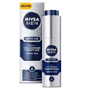 单件包邮，Nivea 妮维雅 Active Age 男士6合1焕采面霜50ml