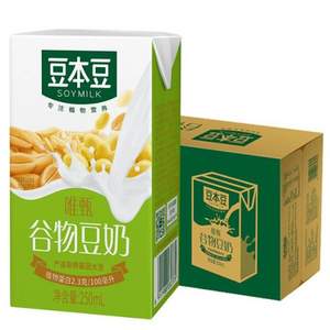 PLUS会员， SOYMILK 豆本豆 唯甄谷物豆奶 250ml*24盒*5件