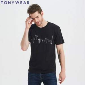 TONY WEAR 汤尼威尔 情侣短袖印花T恤 2色 