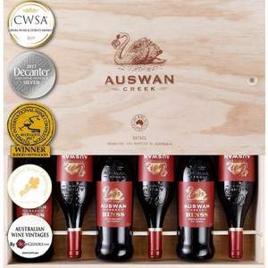 AUSWAN CREEK 天鹅庄 bin88窖藏西拉干红葡萄酒 750ml*6瓶+凑单品