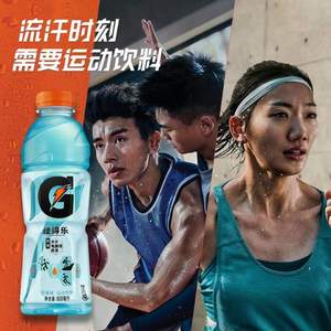 百事旗下，Gatorade 佳得乐 蓝莓味 功能运动饮料 400ml*15瓶*2件