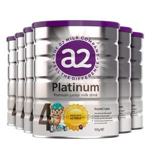 双11预告，A2 Platinum 白金版 婴幼儿奶粉 4段 900g*6罐（2段/3段都有）