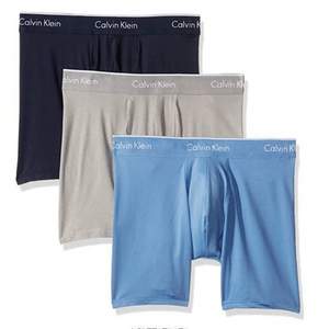 XL码，Calvin Klein 卡尔文·克莱恩 Micro Plus 男士平角内裤3条装