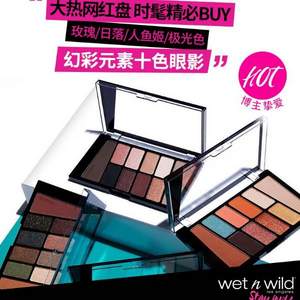 wet n wild 湿又野 10色眼影盘 多色号*2件