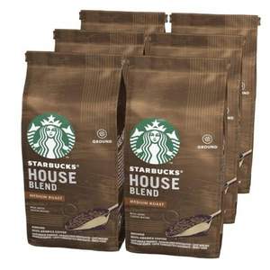 Starbucks 星巴克 House Blend 研磨咖啡粉（中度烘焙）200g*6袋