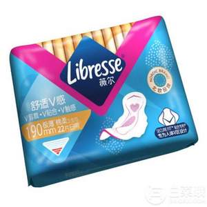 libresse 薇爾 極薄棉柔防漏衛(wèi)生巾 190mm 22片*5 