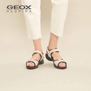 2020夏季新款，Geox 健乐士 D Borealis A 女士魔术贴凉鞋 D92DWA