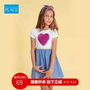 北美童装TOP品牌，The Children's Place 绮童堡 2020新款气质时尚可爱甜美连衣裙（110~160码）3色