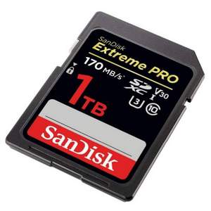 SanDisk 至尊超极速 1TB V30 4K SDXC存储卡（170MB/s） 