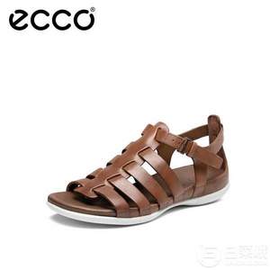 2020年新款，Ecco 爱步 Flash 闪耀系列 磨砂牛皮罗马平底凉鞋 243953