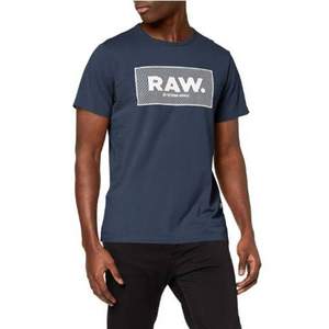 单件包邮，G-STAR RAW 2020夏季新品 男士Boxed印花短袖T恤 D16375
