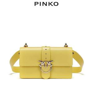 2020春夏新品，PINKO 品高 经典齿轮真皮飞鸟燕子包 1P21LPY5FF