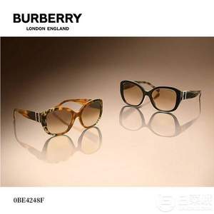 <span>库存浅！</span>Burberry 巴宝莉 女款扣环装饰大框太阳镜 0BE4248F