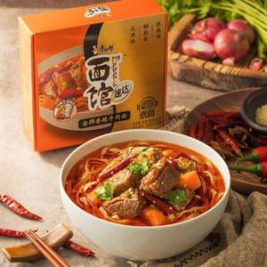 高端大肉面，康师傅 速达面馆 4盒+凑单品