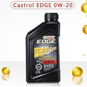 Castrol 嘉实多 全合成机油 极护钛流体 0W-20 A1/B1 SN 1Qt *7件