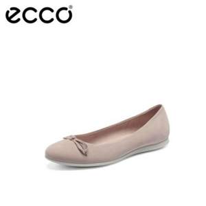 2020年夏季新款，ECCO 爱步 触感2.0 女士真皮平底单鞋271713