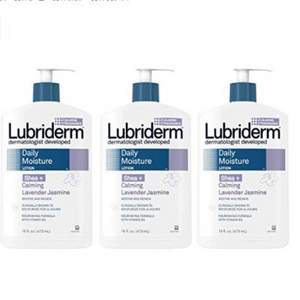 便宜大碗，Lubriderm 乳木果薰衣草 身体保湿乳473mL*3瓶