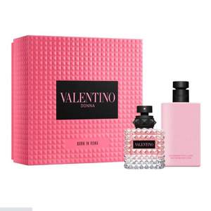 Valentino 华伦天奴 Born in Roma 罗马女士香水套装（香水EDP 50ml+润肤露100ml）