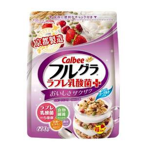 Calbee 卡樂比 水果麥片（乳酸菌口味）600g*2件