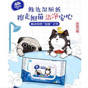 Vinda 維達 濕廁紙（40片*5包+10片*4包）*5件+贈 薇爾極薄棉柔日用 10片*5件
