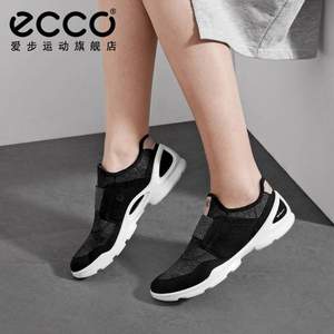 37码，Ecco 爱步 Biom Street 健步街头系列 女士磨砂牛皮袜套休闲鞋841843