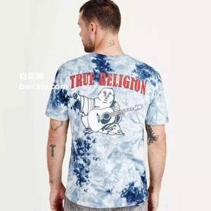 True Religion 真实信仰 男士佛像标志短袖T恤