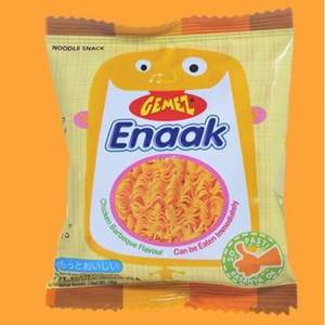 印尼进口，GEMEZ Enaak Extra小鸡风味干脆面 16g*15包