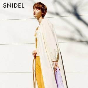 2020新款，Snidel 纯色衬衫连衣裙外套 3色 SWFO201149