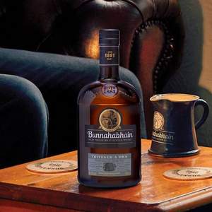 双11预售，Bunnahabhain 布纳哈本 泥煤续曲单一麦芽苏格兰威士忌（新水雾黑烟）700ml